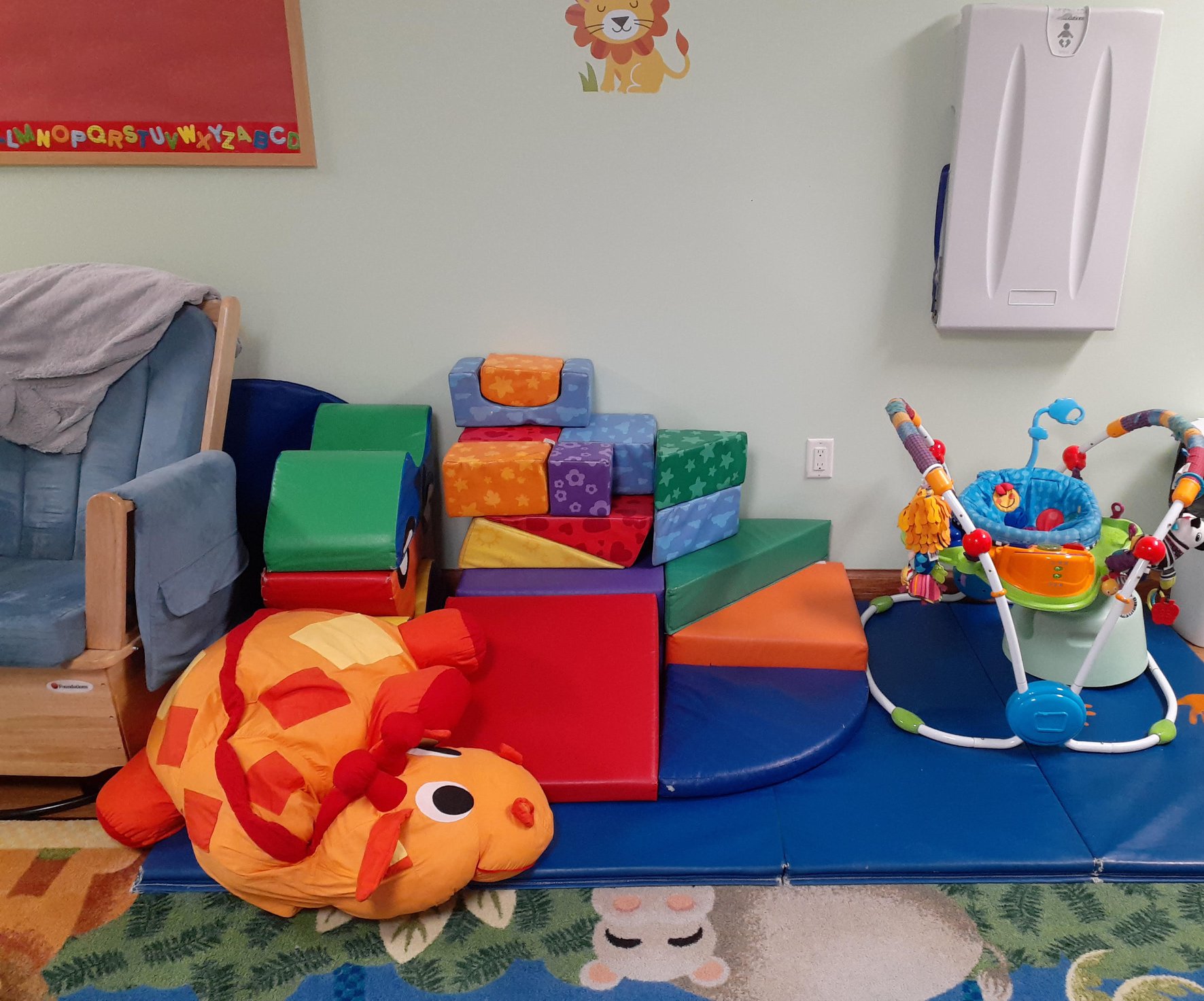 Children engaged in age-appropriate activity
